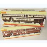 Hornby Trains two boxed 00 gauge set of Pullman cars to include a Bournemouth Belle, second class