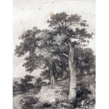 JOHN CROME (1768-1821, BRITISH) 
“At Colney”
black and white etching
9 x 6 ½ ins