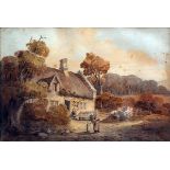 ROBERT DIXON (1780-1815, BRITISH) 
“View at Sherringham, Norfolk”
watercolour, signed and