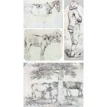 GEORGE FROST (1754-1821, BRITISH) 
Mainly Horse and Figurative Studies
box of twelve pencil