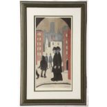 *LAURENCE STEPHEN LOWRY, RA (1887-1976, BRITISH) Two Brothers  coloured print, published by Adam