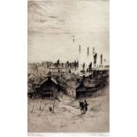 JACKSON SIMPSON signed in pencil to margin etching “cribed  Old Stonehaven  8 x 5 “