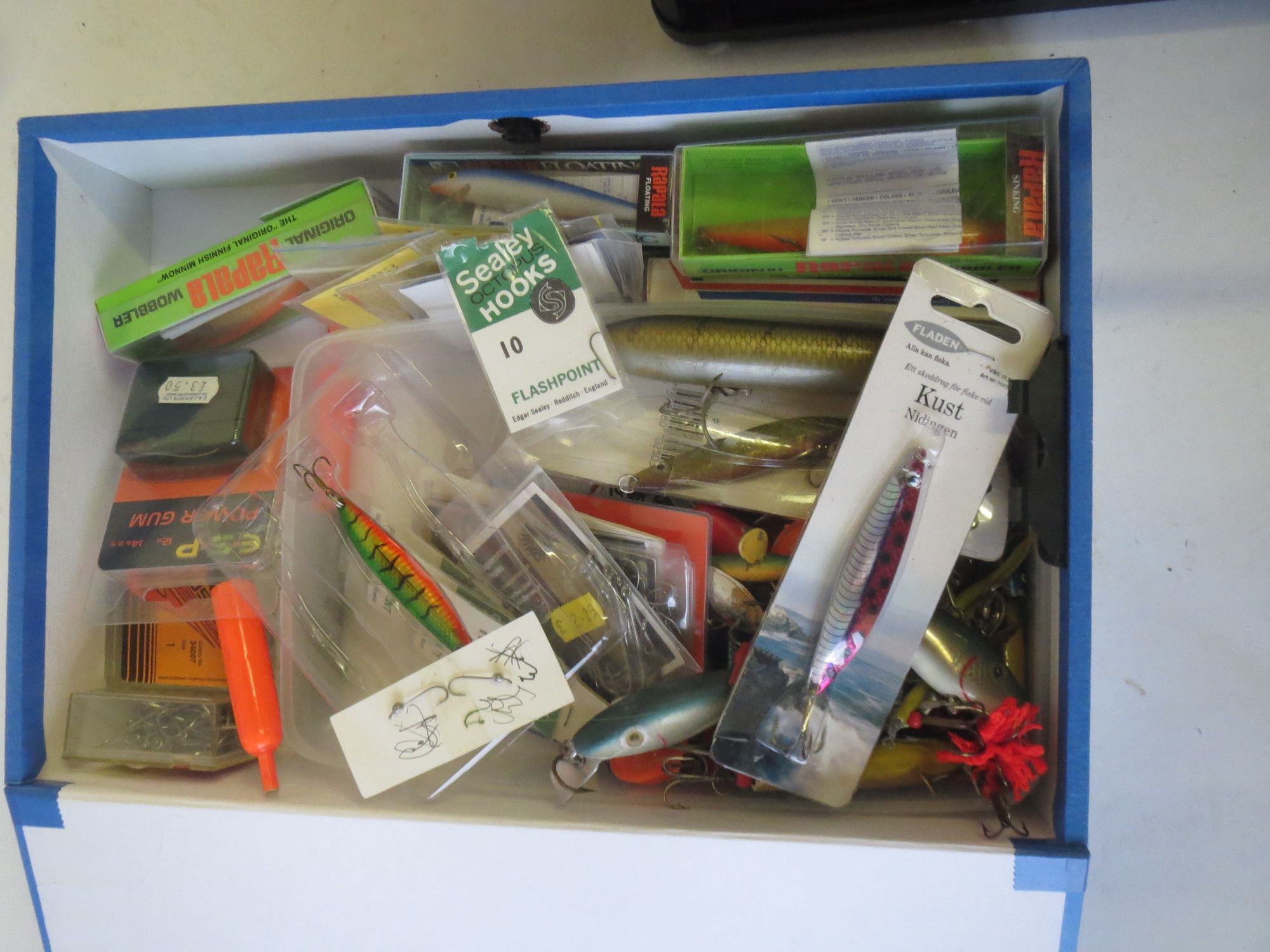Qty of mixed fishing line and lures Fair condition for age and use - Image 2 of 2