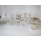 Qty of cut glass decanters Prov: From the estate of a local deceased Gentleman of Title.