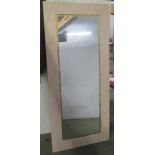 Large, modern decorative marble effect wall mirror 182cm x 80 Condition: in good ., some wear