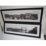 Set of four contemporary black and white prints of scenes of London Condition: As new