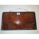 Antique half block wooden model of a boat 19x36 Condition: In fair . , some marks and scratches