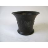 C17th Bronze mortar with embossed initials EN 10 cm H x  13 cm dia Condition: fair, scratches and