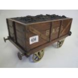 Novelty smoking compendium in form of a railway coal vehicle 15x28 Condition: In fair .