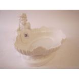 Worcester porcelain white oval centre piece 23 cm L  Marks to base. R No 48208 Condition: