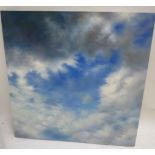 Contemporary oil on canvas "Sky" and another similar Condition: As new