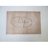 After Victor Passmore (1908-1998)  "Abstract" lithograph, Ltd Ed. No 19/75 monogrammed and dated '75