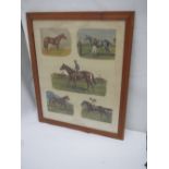 Lester Piggott "The Five Greatest I Ever Rode" colour print, pencil signed