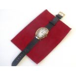 Cartier Baignoire steel and gold plated wrist watch