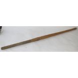 C19th bamboo samurai practice sword, signed