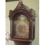 George III mahogany longcase clock, movement by Northan Pocklinton, eight day with silvered dial