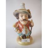 Royal Crown Derby Mansion House Dwarf figurine, the broad rimmed hat inscribed 'Theatre Royal