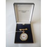 9ct gold open face pocket watch