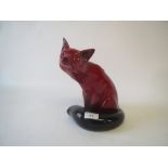 Royal Doulton Flambe fox, 24cm H