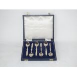 Two sets of six hallmarked silver tea spoons and one set by Elkington and one single tea spoon