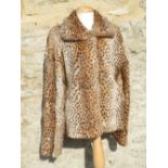 Ladies Utzon waist length fur coat size 40