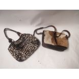 Ladies leather artificial skin handbag and leather Antelope skin man bag