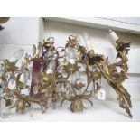 2 Pairs of decorative wall lights