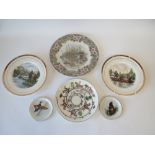 Six assorted Game/Sporting dishes