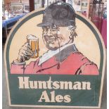 Very large pub sign, Dorset Brewery of a Huntsman with a pint. 121H x 111 L