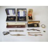 Gentleman's Tissot watch in original box and qty of ladies watch's