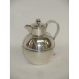 Late Victorian hallmarked silver Guernsey milk jug by J Cook and Son of Birmingham, 1897, 6ozt,