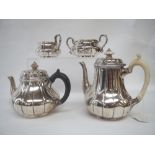 Victorian Hallmarked silver four piece tea service by Garrards of London 50ozt