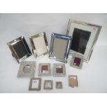 12 mixed metal picture frames