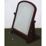 C19th mahogany dressing table mirror