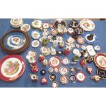 Large collection of Limoges porcelain, plates, trinket boxes, dishes, ornaments - (quantity 80+)