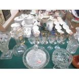 Quantity of china including Royal Albert, Midwinter, Carltonware, and large quantity of glass