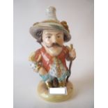 Royal Crown Derby Mansion House Dwarf figurine, the broad rimmed hat inscribed 'Auction of Elegant