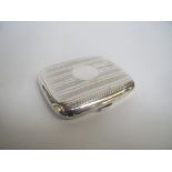 Hallmarked silver cigarette case by WBLD of Birmingham 2ozt