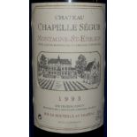 Chateau Chapelle Segur Montagne-St-Emilion 1995 21 bottles