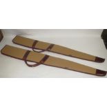 2 Canvas and leather lined gun slips