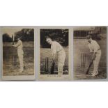 Lancashire C.C.C. c1900s. Mono real photograph postcard of A.C. Maclaren, full length in batting