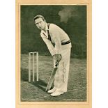 Denis Compton and Jack Robertson. Middlesex & England. Selection of ephemera relating to the two