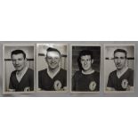 Liverpool F.C. 1962. Four ‘Wilkes’ mono real photograph plainback postcards of Tommy Smith, Gordon