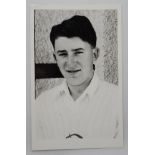 Geoffrey J. Smith. Essex 1955-1966. Mono real photograph plain back postcard of Smith, head and