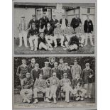 ‘Kent County Champions 1906’. Mono printed postcard of the team with title to top and players