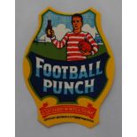 ‘Football Punch’. Fifteen unused original beer bottle labels for ‘Football Punch- a splendid