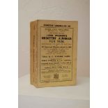 Wisden Cricketers’ Almanack 1926. 63rd edition. Original paper wrappers. Minor wear to spine paper