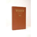 Wisden Cricketers’ Almanack 1942. 79th edition. Original hardback. Only 900 hardback copies were