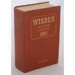 Wisden Cricketers’ Almanack 1953. 90th edition. Original hardback. Slight warping to boards and