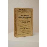 Wisden Cricketers’ Almanack 1912. 49th edition. Original paper wrappers. Some age toning to wrappers